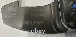 Mitutoyo 395-371-30 0-1 x. 00005 Spherical Anvil Spindle Micrometer IP65