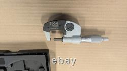 Mitutoyo 395-371-30 Spherical Anvil/Spindle Micrometer 0-1.00005 / 25.400mm