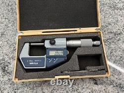 Mitutoyo 395-541-30 Digimatic Spherical Face Micrometer 0-25 mm