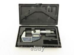 Mitutoyo 395-741-30 Digimatic Spherical Micrometer 0-1 25mm Range Ball Anvil