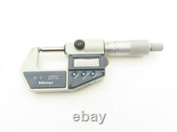Mitutoyo 395-741-30 Digimatic Spherical Micrometer 0-1 25mm Range Ball Anvil Mitutoyo 395-741-30 Digimatic Spherical Micrometer 0-1 25mm Range Ball Anvil