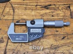 Mitutoyo 395-741-30 Spherical Face Micrometer 0-1 0.00005 Resolution Withstand