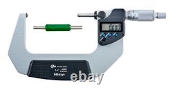 Mitutoyo 395-743-30 Digimatic Spherical Micrometer, 2- 3/25mm S-S SPC IP65