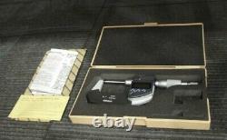 Mitutoyo 406-350 Electronic Digital Micrometer, 0-1/0-25mm with Case - C23