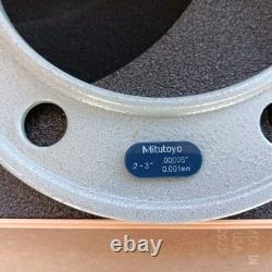 Mitutoyo 422-313-30 Digimatic Blade Micrometer 2-3''/50-75mm. 00005''/0.001mm