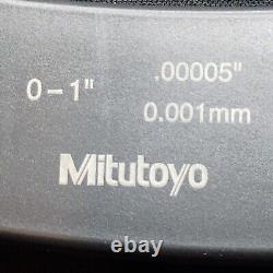Mitutoyo 422-330-30 Electronic Blade Micrometer Ratchet Thimble, 1 Max digital