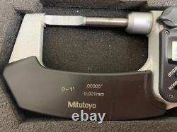 Mitutoyo 422-360 digital blade micrometer 0-1