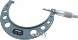 Mitutoyo 4 to 5 Range, 0.0001 Graduation, Mechanical Outside Micrometer Rat