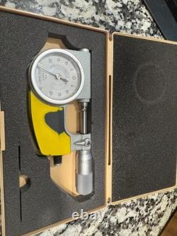 Mitutoyo 510-131 IDM-1R Indicating Dial Micrometer 0-1.00005 Serviced recent