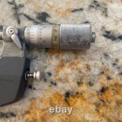 Mitutoyo 510-131 Indicating Micrometer, 0-1 Range, 0.00005 Graduation IP54
