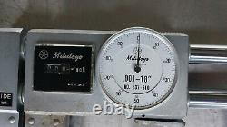 Mitutoyo 537-510 Dual Beam Rolling Digital Dial Caliper. 001-18