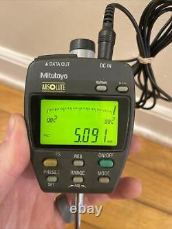 Mitutoyo 543-552-1, ID-F125E Absolute Digital Indicator, 0-1.00005, Adapter