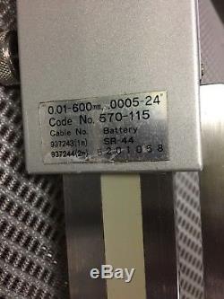 Mitutoyo 570-115 Digital Height Gage Micrometer 24 0.01-600mm. 0005-24