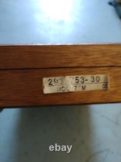 Mitutoyo 6-7 Digital Micrometer in wooden case 293-753-30