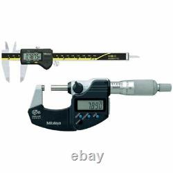 Mitutoyo 6 Digital Caliper with 0-1 IP65 Coolant Proof Micrometer