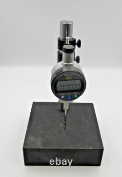 Mitutoyo Absolute ID-C125EXB Depth Micrometer with 6x6 Granite Base