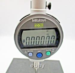 Mitutoyo Absolute ID-C125EXB Depth Micrometer with 6x6 Granite Base
