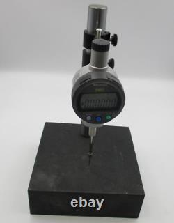 Mitutoyo Absolute ID-C125EXB Depth Micrometer with 6x6 Granite Base