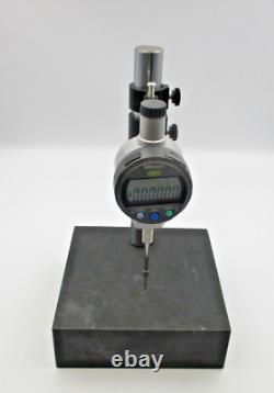 Mitutoyo Absolute ID-C125EXB Depth Micrometer with 6x6 Granite Base