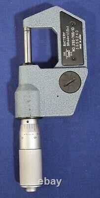 Mitutoyo CD-6B Digital Caliper + 0-1 Digital Micrometer 293-765-10 Wooden Case