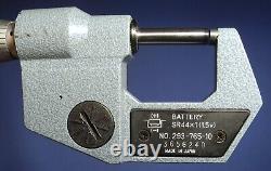 Mitutoyo CD-6B Digital Caliper + 0-1 Digital Micrometer 293-765-10 Wooden Case