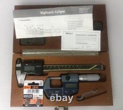 Mitutoyo CD-6B Digital Caliper and 293-765-30 0-1 Micrometer