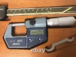 Mitutoyo CD-6B Digital Caliper and 293-765-30 0-1 Micrometer