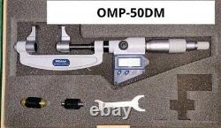 Mitutoyo Caliper Type Outside Digital Micrometer OMP-50DM 25-50mm 0.001mm Used