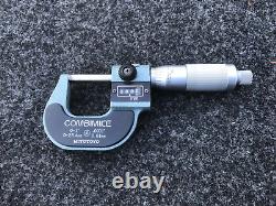 Mitutoyo Combimice Micrometer 0-1 0-25mm No 159-211 N withCase Japan NEW