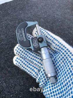 Mitutoyo Combimice Micrometer 0-1 0-25mm No 159-211 N withCase Japan NEW