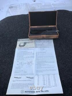 Mitutoyo Combimice Micrometer 0-1 0-25mm No 159-211 N withCase Japan NEW