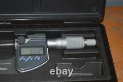 Mitutoyo Coolant Proof Digital Micrometer Spherical Face 395-271 0-25mm