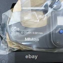 Mitutoyo Coolant Proof Micrometer MDC-25MJ Digital Waterproof 0-25mm Japan