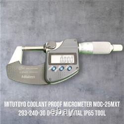Mitutoyo Coolant Proof Micrometer MDC-25PX 293-240-30 0-25mm Digital IP65 Tool