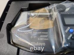 Mitutoyo Coolant Proof Micrometer No. 99MAB038M1 0-1. Ooo5 0.001mm Japan