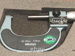 Mitutoyo Count Outside Micrometer No. 193-102 M810-50 25-50mm 0.01mm Japanese