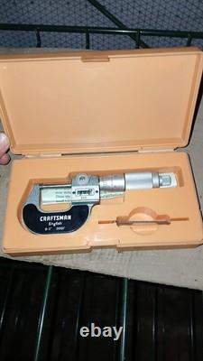 Mitutoyo Craftsman #38666 English/Metric Digit Micrometer 0-1/0-25mm