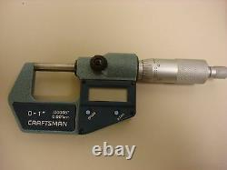 Mitutoyo Craftsman Digital Micrometer 293-761-cr3, 0-1, 0.00005, 0.001mm