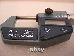 Mitutoyo Craftsman Digital Micrometer 293-761-cr3, 0-1, 0.00005, 0.001mm
