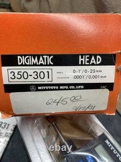 Mitutoyo DIGIMATIC Micrometer Head 0-1 0-25mm #350-301 (NOS) Sealed