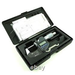 Mitutoyo Digimatic 0-1/0-25mm Micrometer IP65 Coolant Proof. 00005/. 001mm Grad