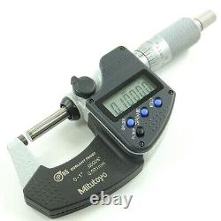 Mitutoyo Digimatic 0-1/0-25mm Micrometer IP65 Coolant Proof. 00005/. 001mm Grad