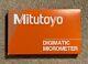 Mitutoyo Digimatic 293-960-30 OD Micrometer Set 0-3 0.00005 Grad
