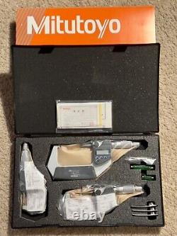 Mitutoyo Digimatic 293-960-30 OD Micrometer Set 0-3 0.00005 Grad