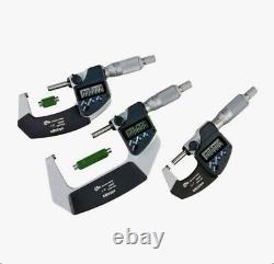 Mitutoyo Digimatic 293-960-30 OD Micrometer Set 0-3 0.00005 Grad