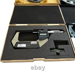 Mitutoyo Digimatic Blade Micrometer 2-3 & Blade Micrometers (2) 3-4/4-5/5-6