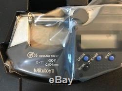 Mitutoyo Digimatic Digital Micrometer 293-349-30, 0-1 range, NEW