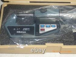 Mitutoyo Digimatic Digital Micrometer 293-765-10 Made in Japan with Case & Manual