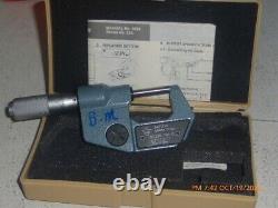 Mitutoyo Digimatic Digital Micrometer 293-765-10 Made in Japan with Case & Manual