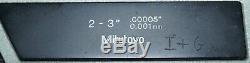 Mitutoyo Digimatic Micrometer 293-723-10 2-3.00005 resolution In Case